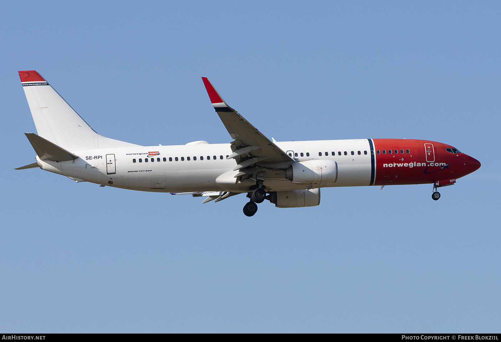 Aircraft Photo of SE-RPI | Boeing 737-8JP | Norwegian | AirHistory.net #845657
