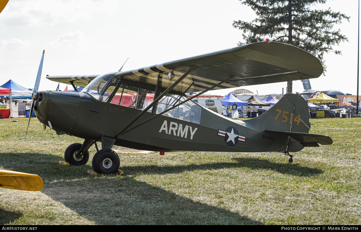 Aircraft Photo of N4698E / 7514 | Champion 7EC Traveler | USA - Army | AirHistory.net #845744
