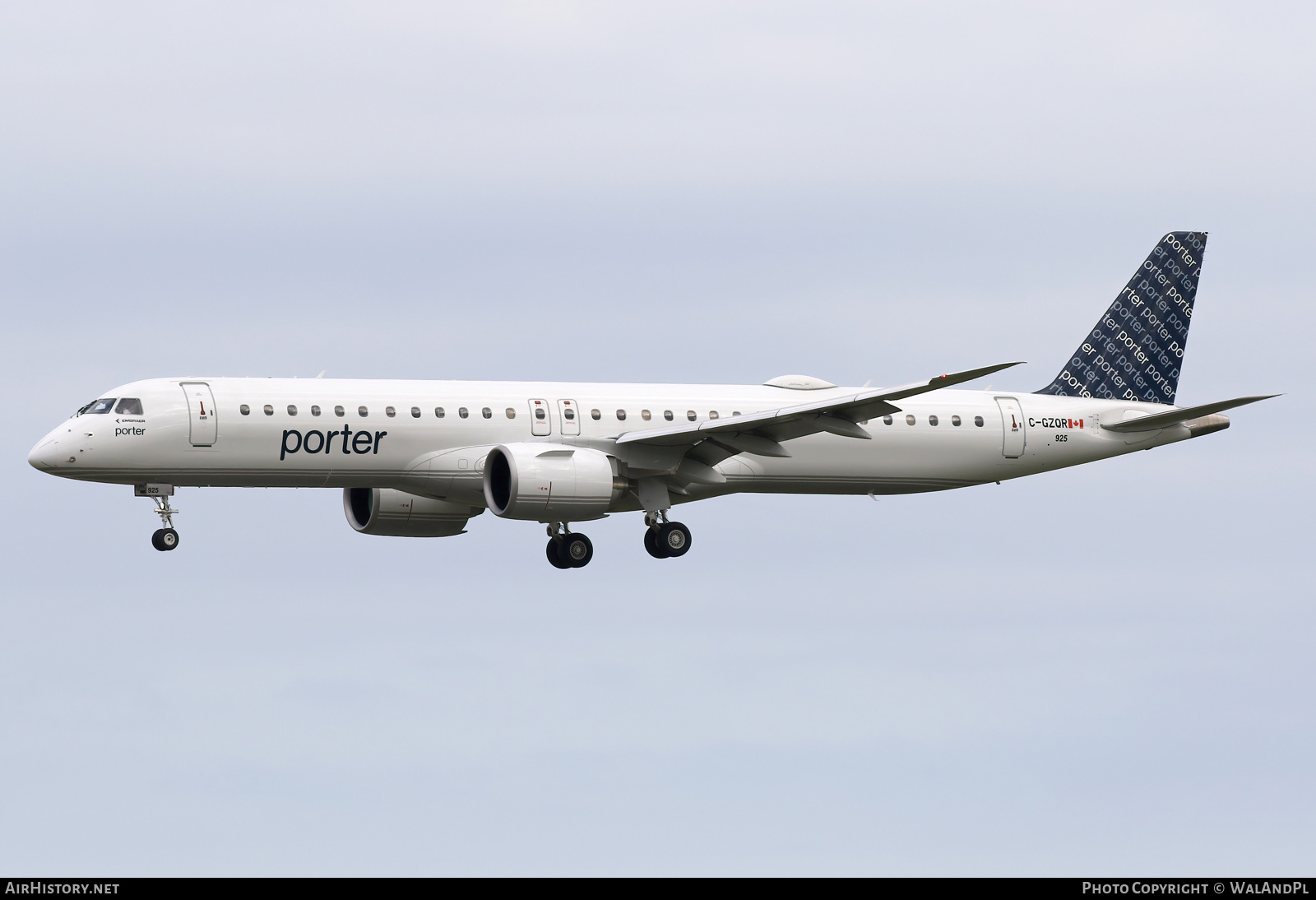 Aircraft Photo of C-GZQR | Embraer 195-E2 (ERJ-190-400) | Porter Airlines | AirHistory.net #845806