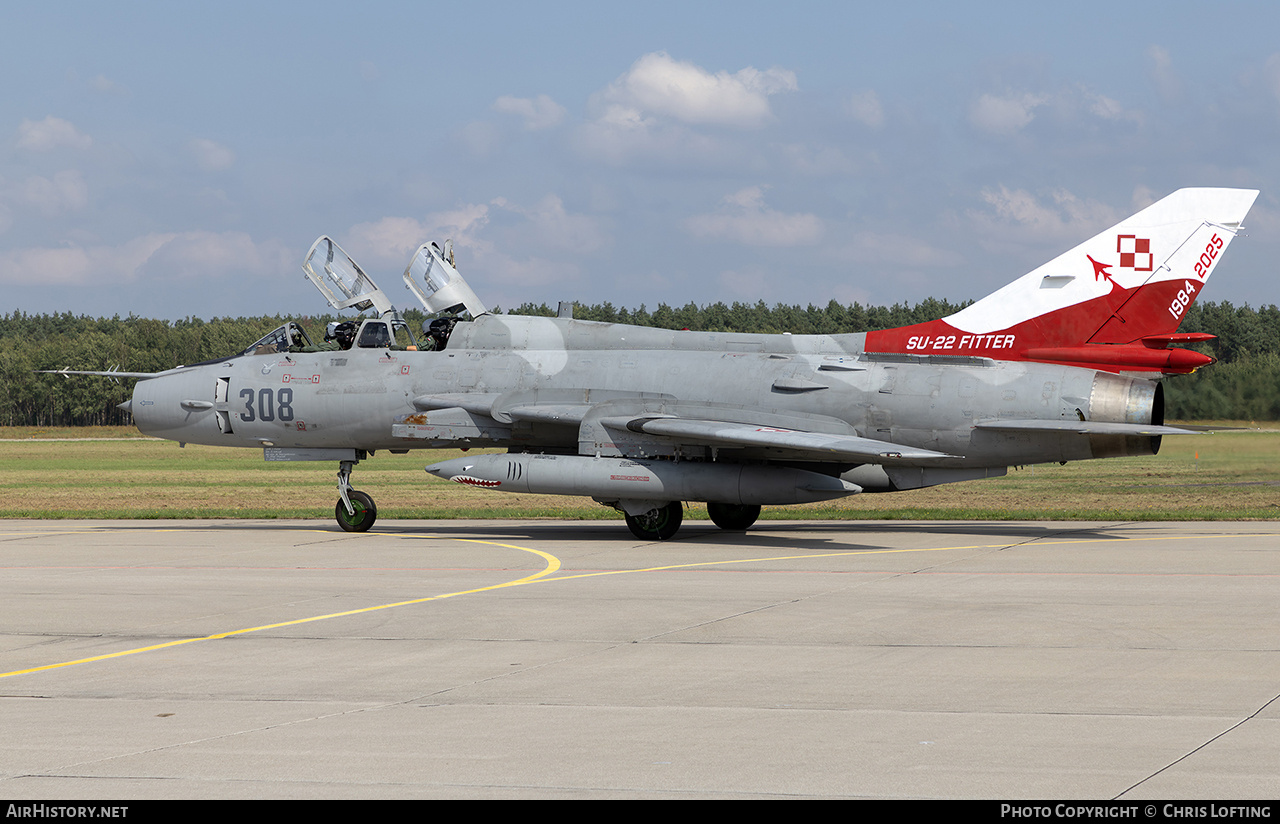 Aircraft Photo of 308 | Sukhoi Su-22UM3K | Poland - Air Force | AirHistory.net #845853