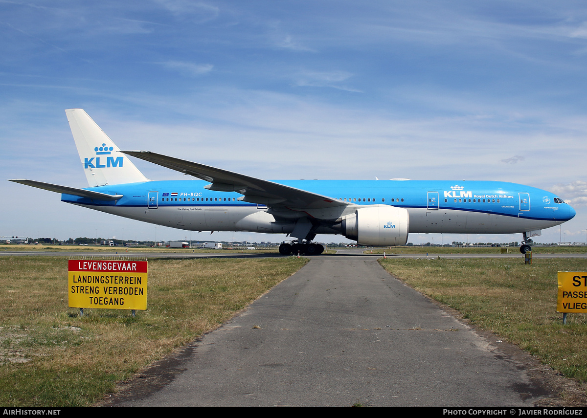 Aircraft Photo of PH-BQC | Boeing 777-206/ER | KLM - Royal Dutch Airlines | AirHistory.net #845955