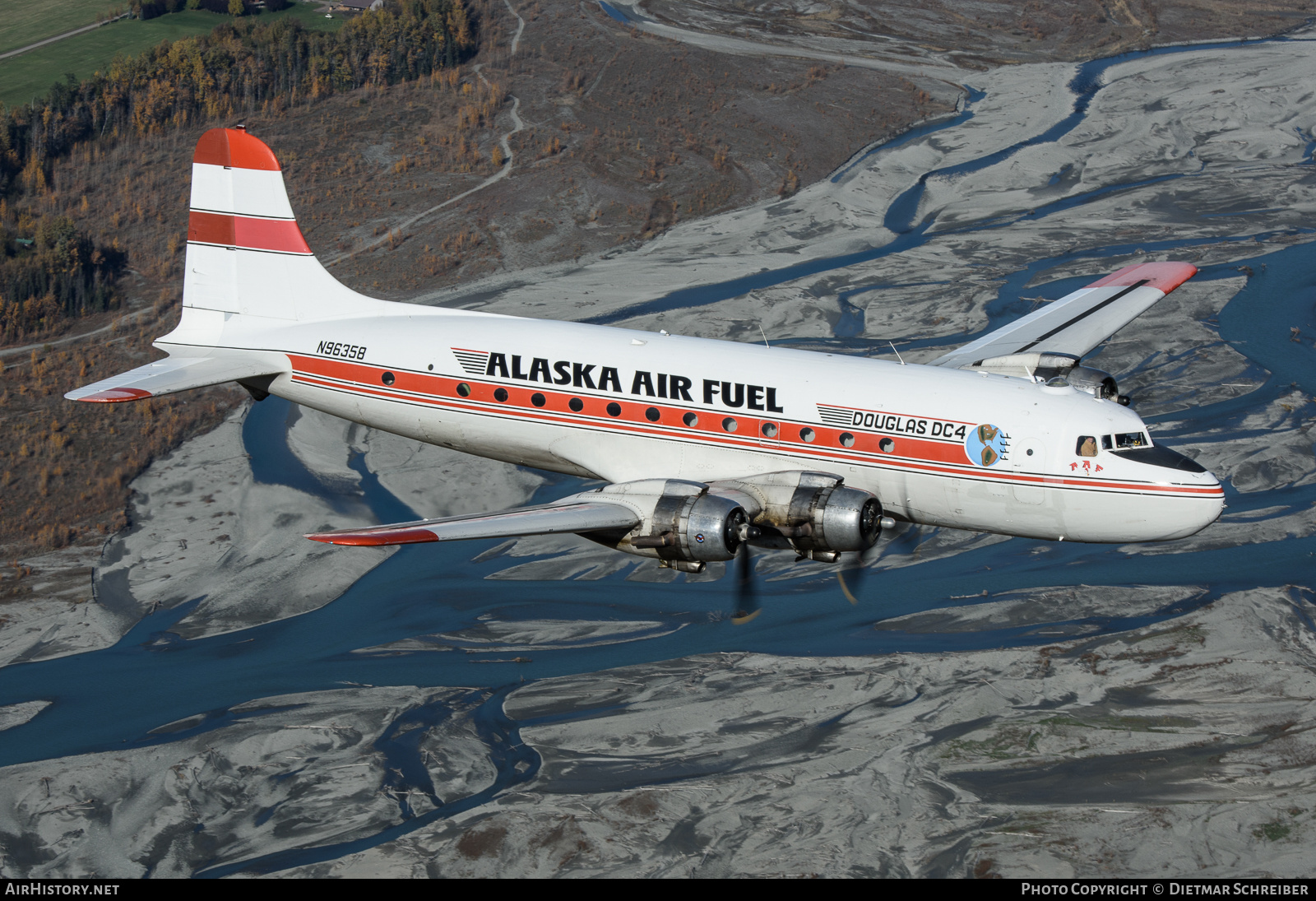 Aircraft Photo of N96358 | Douglas C-54R Skymaster | Alaska Air Fuel | AirHistory.net #845984