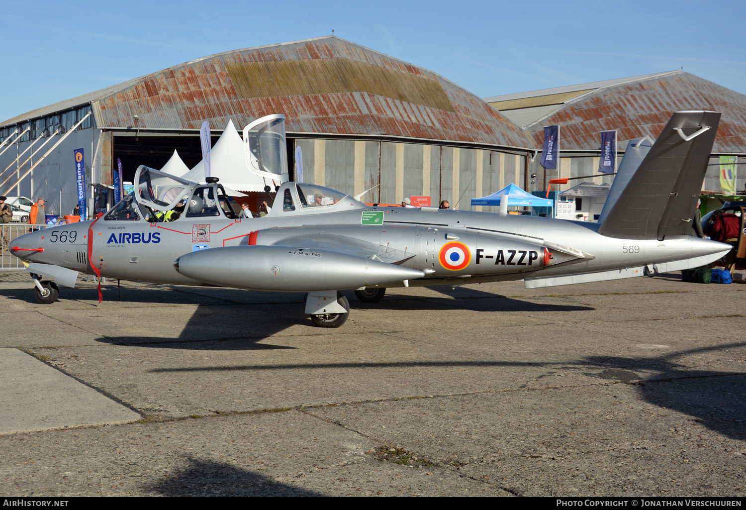 Aircraft Photo of F-AZZP / 569 | Fouga CM-170R Magister | Airbus | France - Air Force | AirHistory.net #846017