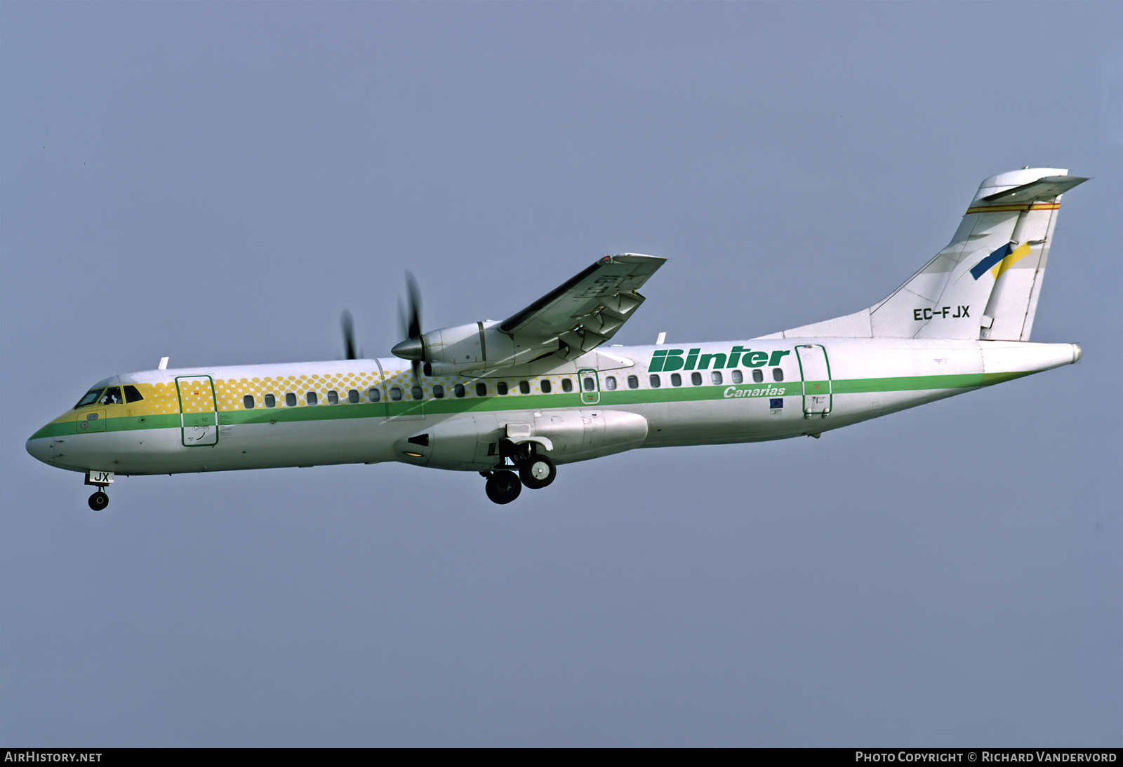 Aircraft Photo of EC-FJX | ATR ATR-72-201 | Binter Canarias | AirHistory.net #846028