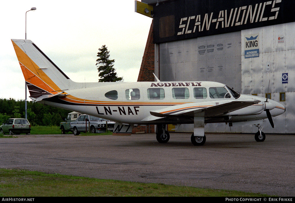 Aircraft Photo of LN-NAF | Piper PA-31-350 Navajo Chieftain | Agderfly | AirHistory.net #846041