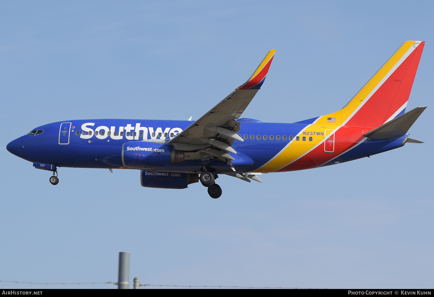 Aircraft Photo of N237WN | Boeing 737-7H4 | Southwest Airlines | AirHistory.net #846072