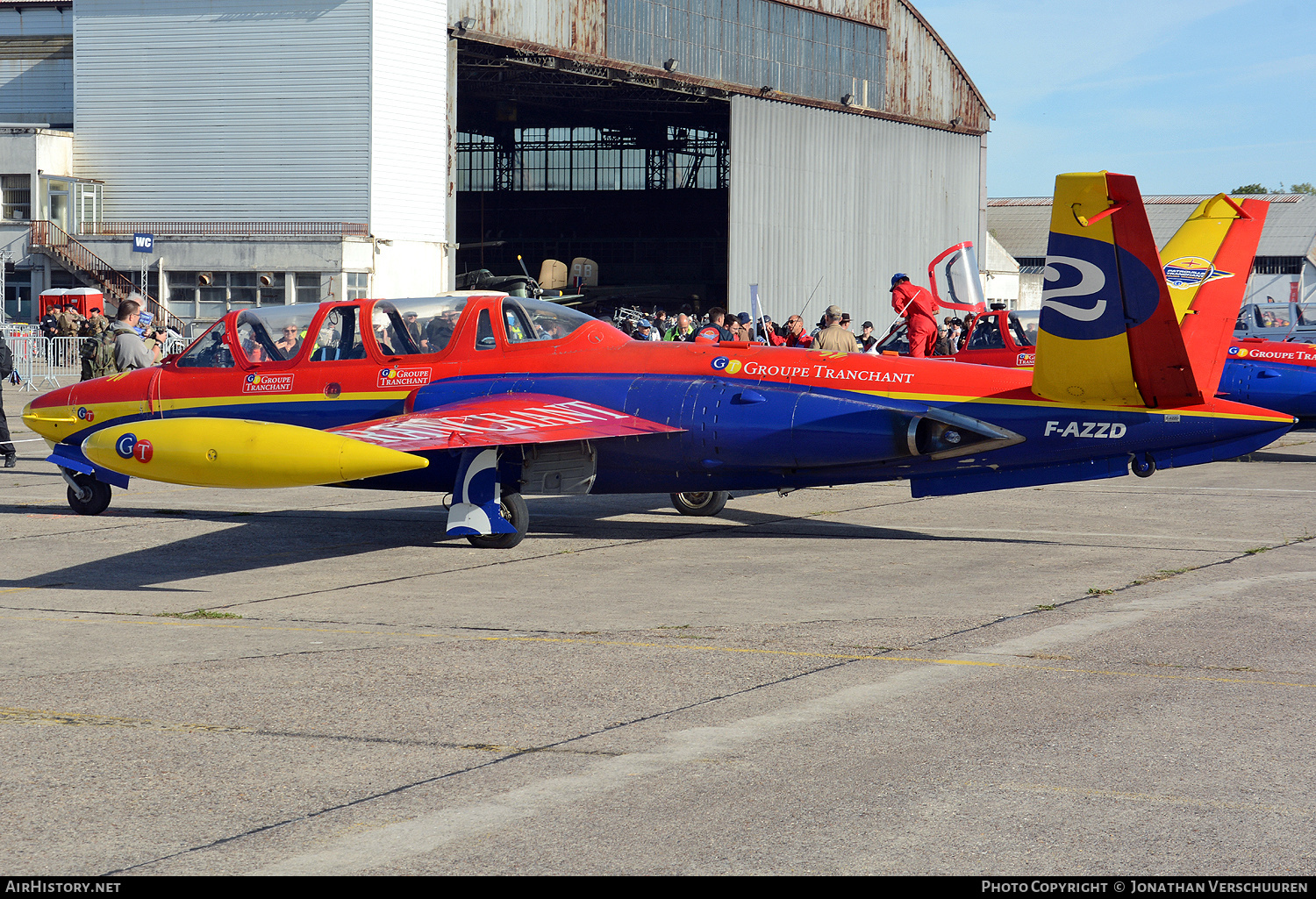 Aircraft Photo of F-AZZD | Fouga CM-170R Magister | Patrouille Tranchant | AirHistory.net #846108
