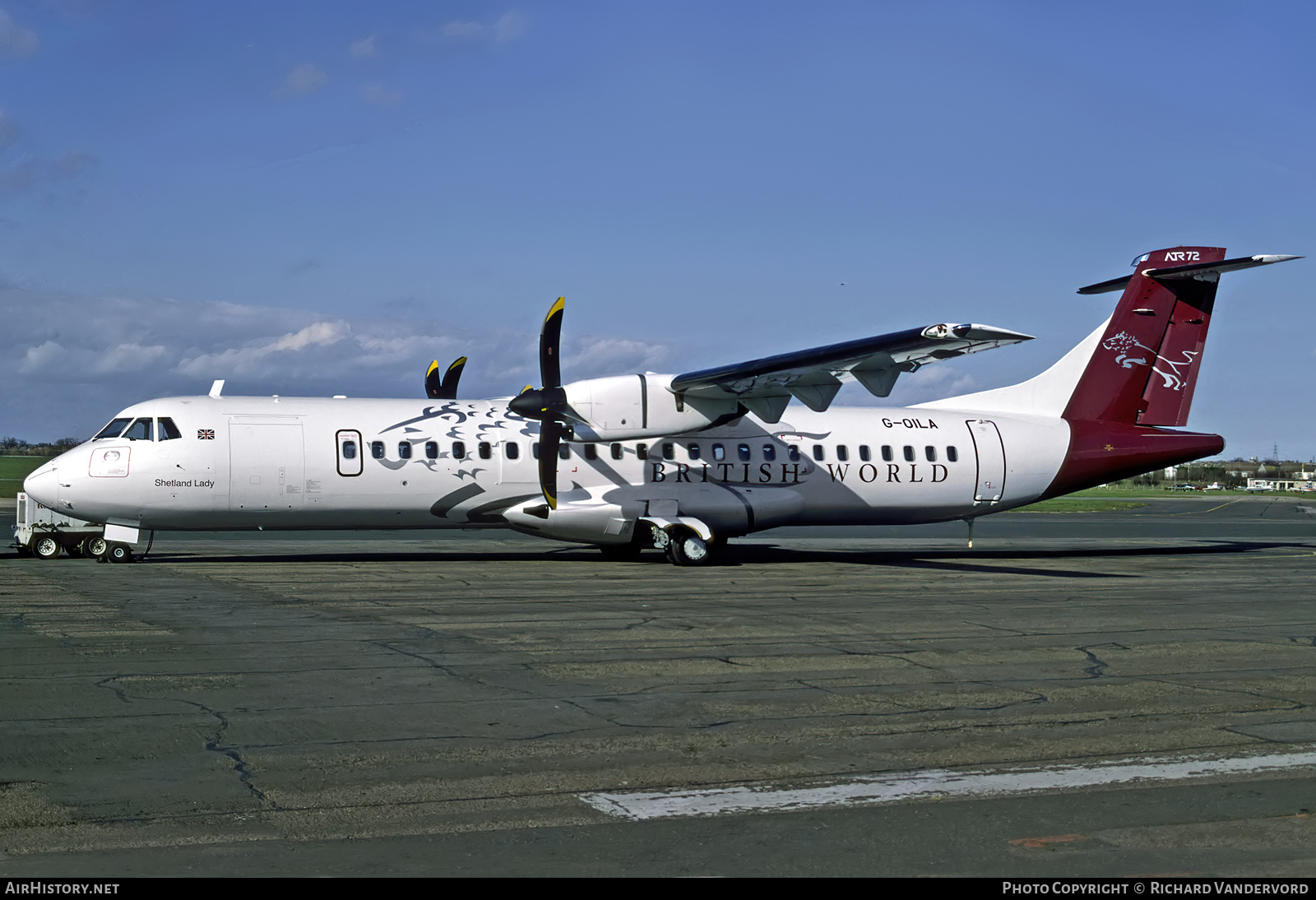 Aircraft Photo of G-OILA | ATR ATR-72-212 | British World Airlines | AirHistory.net #846142
