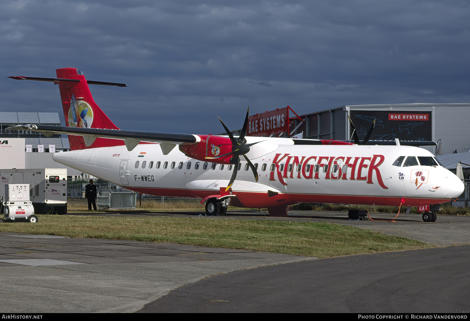Aircraft Photo of F-WWEG / VT-KAT | ATR ATR-72-500 (ATR-72-212A) | Kingfisher Airlines | AirHistory.net #846178