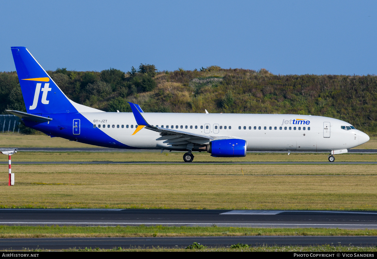 Aircraft Photo of OY-JZT | Boeing 737-8AL | Jettime | AirHistory.net #846213
