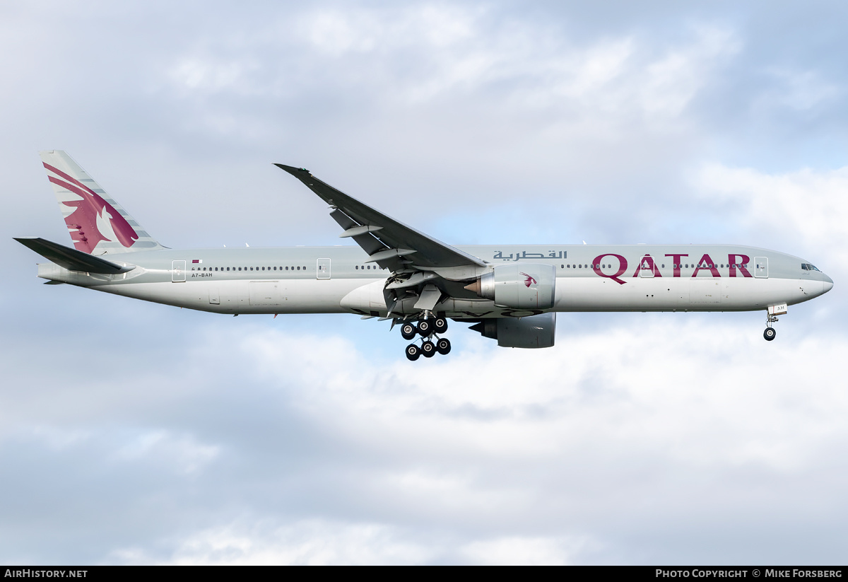 Aircraft Photo of A7-BAH | Boeing 777-3DZ/ER | Qatar Airways | AirHistory.net #846235