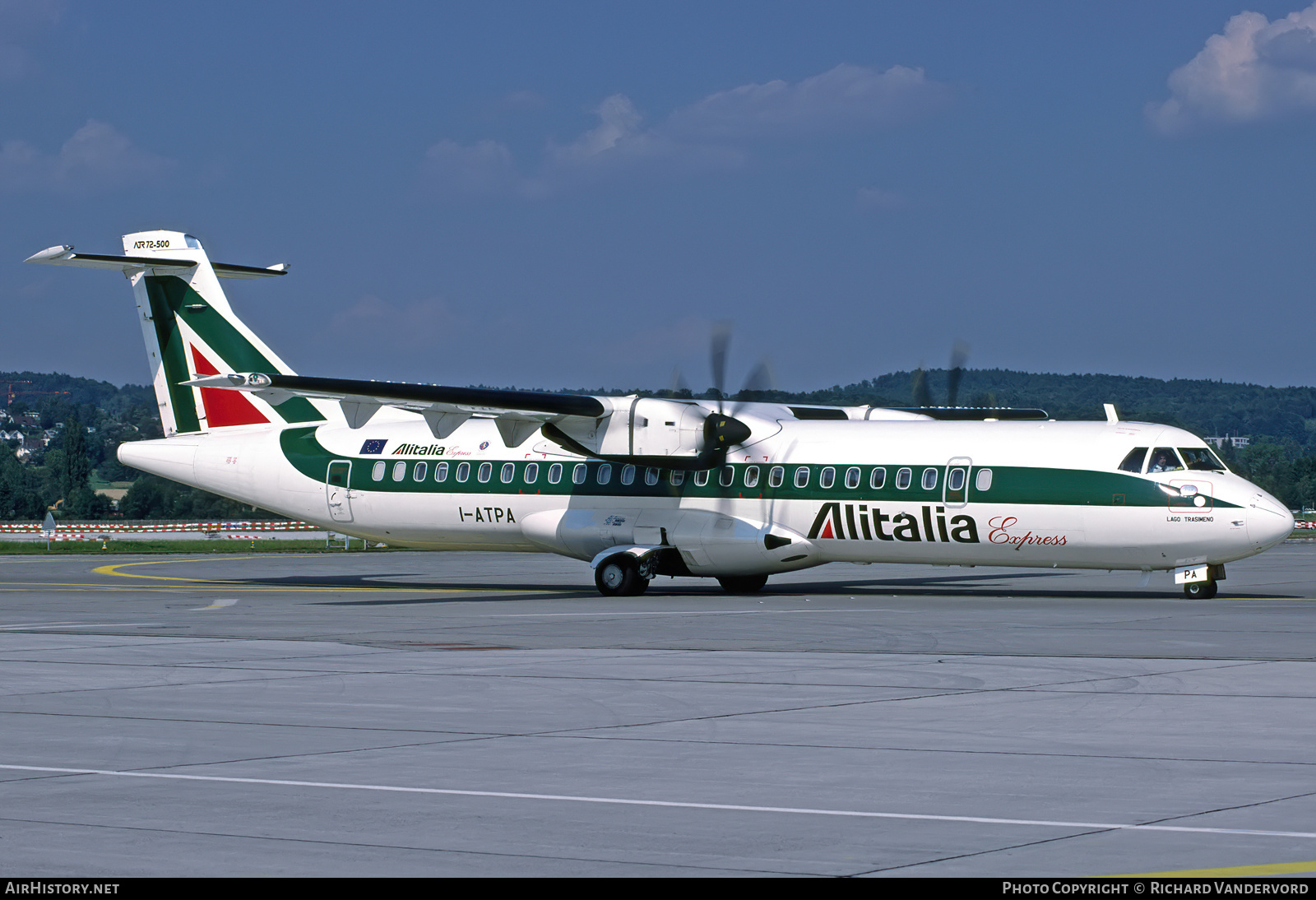 Aircraft Photo of I-ATPA | ATR ATR-72-500 (ATR-72-212A) | Alitalia Express | AirHistory.net #846269