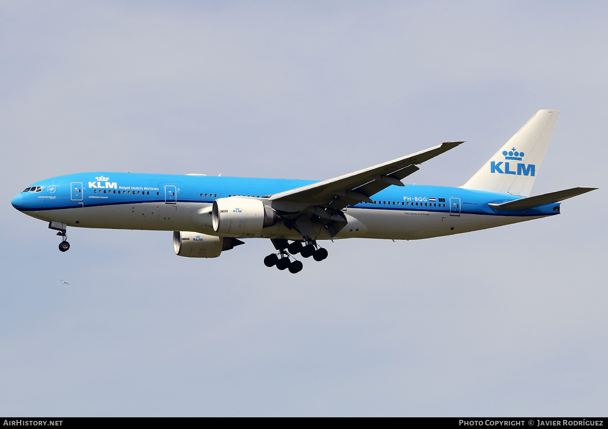 Aircraft Photo of PH-BQG | Boeing 777-206/ER | KLM - Royal Dutch Airlines | AirHistory.net #846284