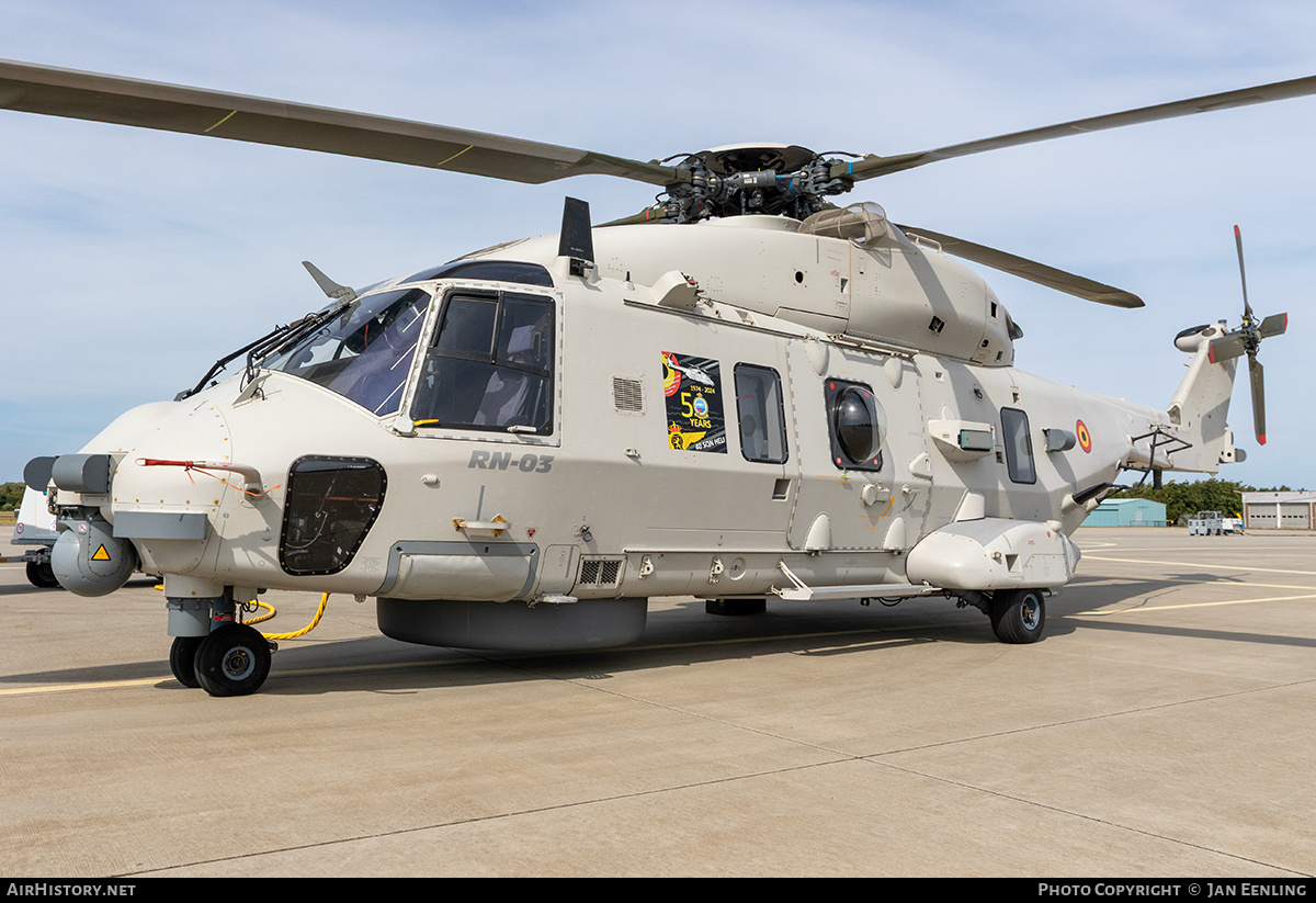 Aircraft Photo of RN-03 | NHI NH90 NFH | Belgium - Air Force | AirHistory.net #846310