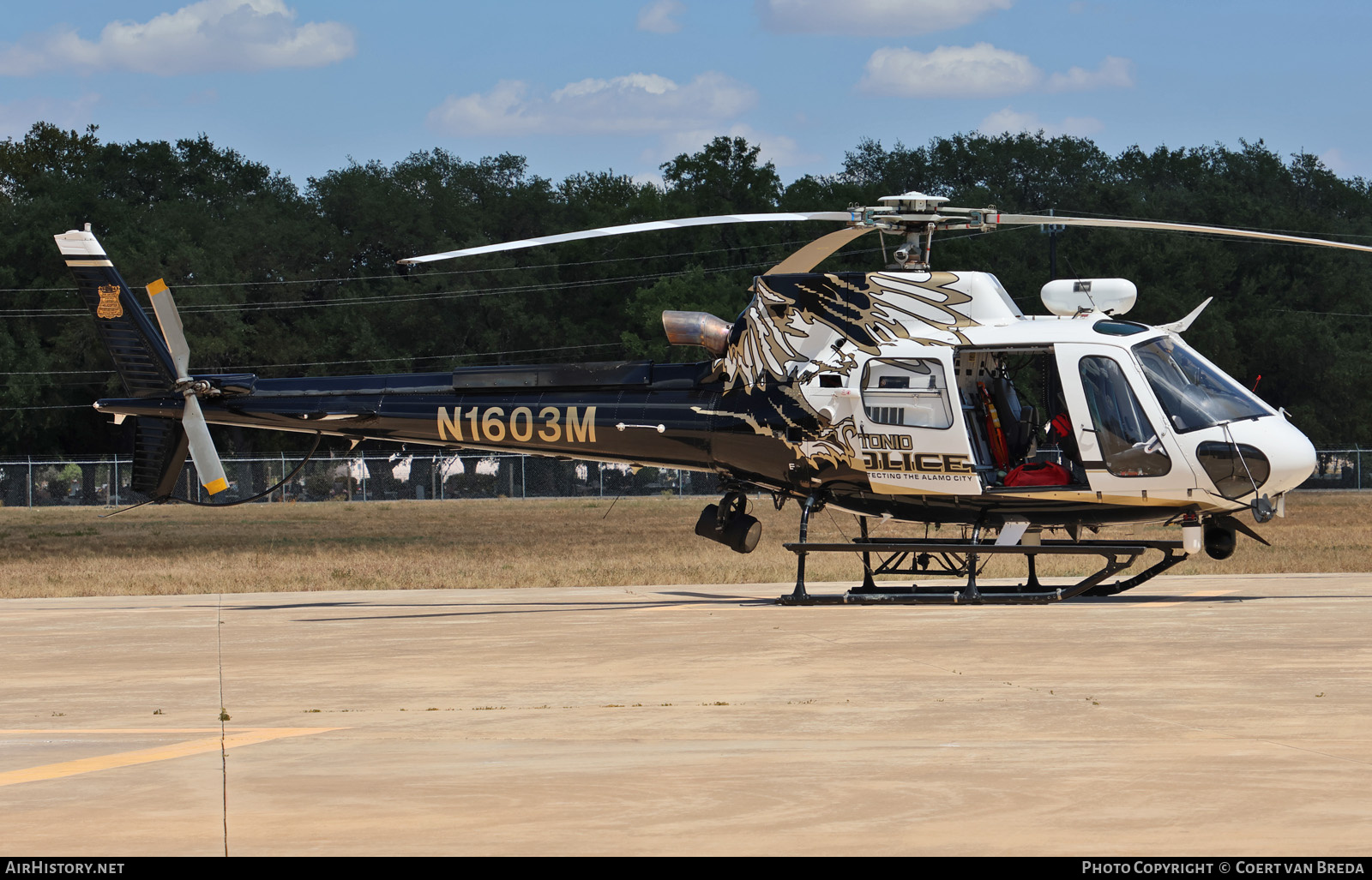Aircraft Photo of N1603M | Aerospatiale AS-350B-3 Ecureuil | San Antonio Police | AirHistory.net #846318