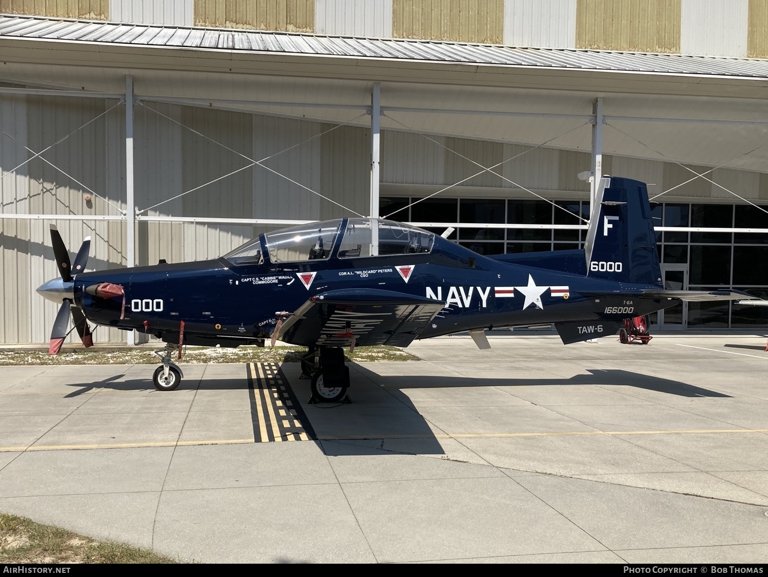 Aircraft Photo of 166000 / 6000 | Raytheon T-6A Texan II | USA - Navy | AirHistory.net #846341