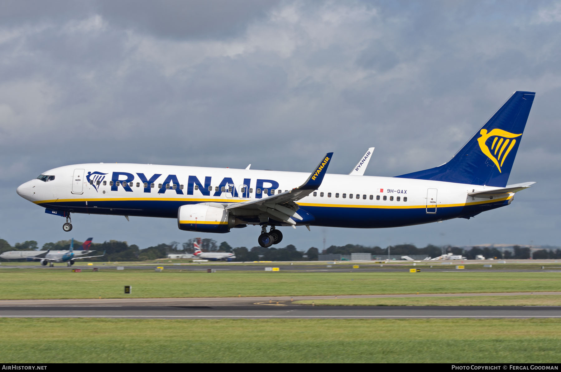 Aircraft Photo of 9H-QAX | Boeing 737-8AS | Ryanair | AirHistory.net #846385