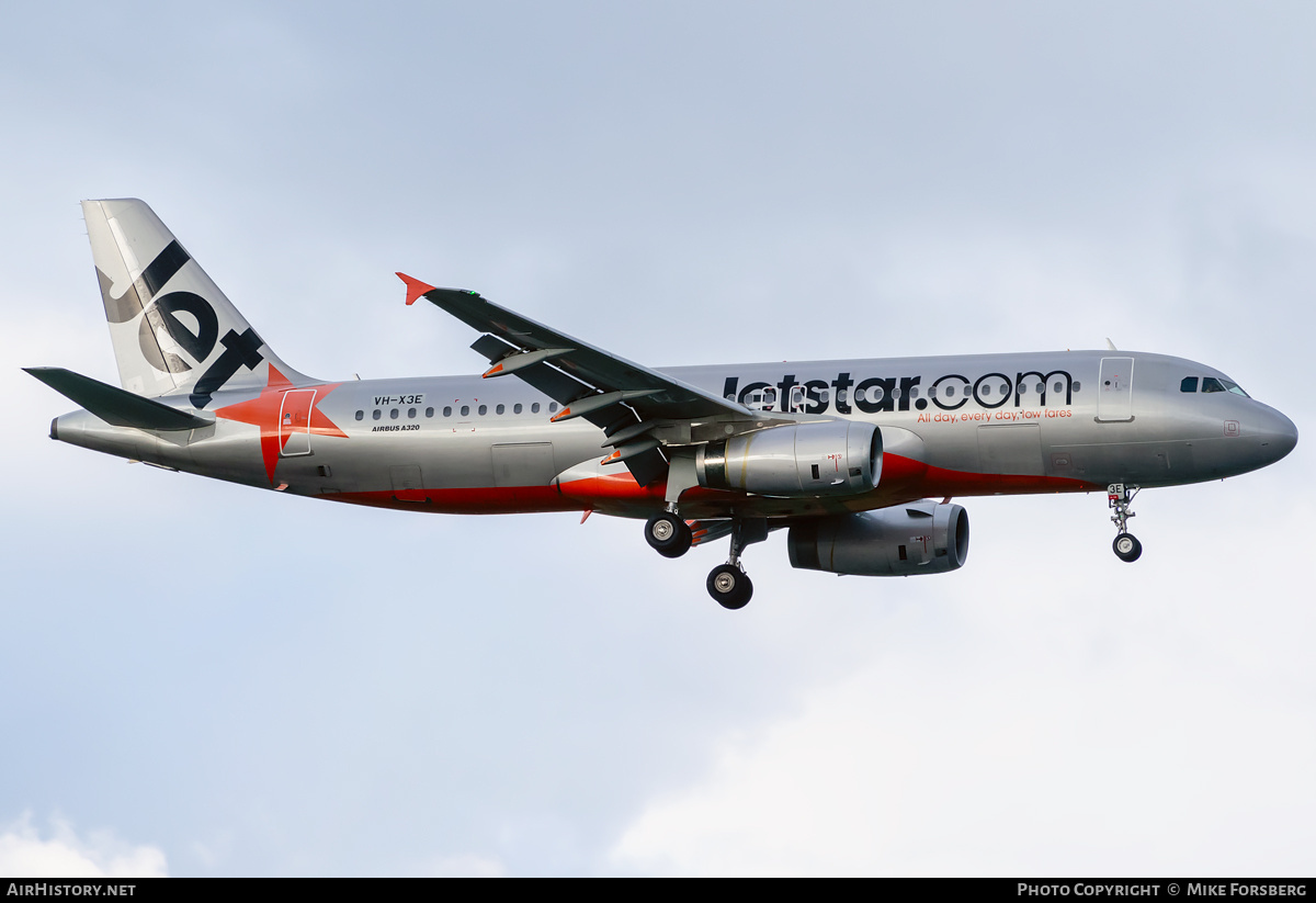Aircraft Photo of VH-X3E | Airbus A320-232 | Jetstar Airways | AirHistory.net #846467