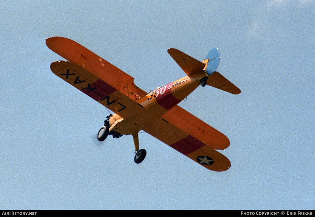 Aircraft Photo of LN-KAX | Boeing N2S-5 Kaydet (E75) | USA - Navy | AirHistory.net #846665
