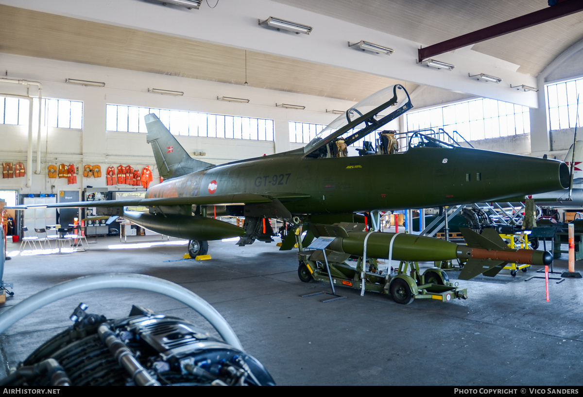 Aircraft Photo of GT-927 | North American TF-100F Super Sabre | Denmark - Air Force | AirHistory.net #846667