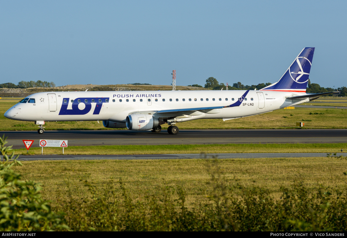Aircraft Photo of SP-LNQ | Embraer 195AR (ERJ-190-200IGW) | LOT Polish Airlines - Polskie Linie Lotnicze | AirHistory.net #846778