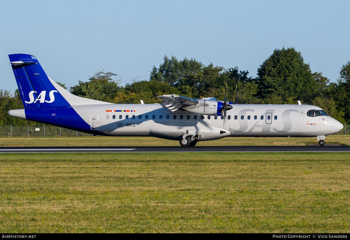 Aircraft Photo of SE-MKB | ATR ATR-72-600 (ATR-72-212A) | Scandinavian Airlines - SAS | AirHistory.net #846785