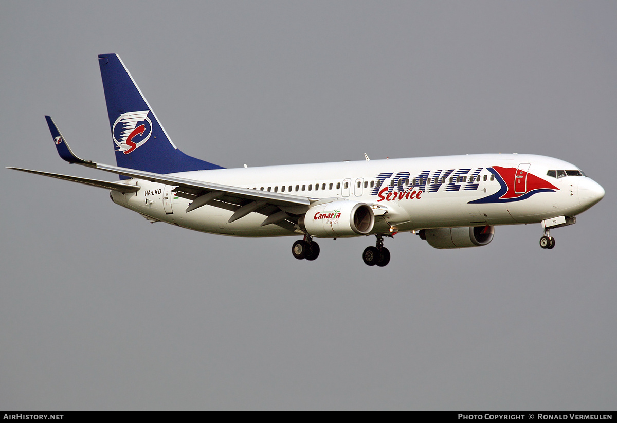 Aircraft Photo of HA-LKD | Boeing 737-8K5 | Travel Service | AirHistory.net #846831