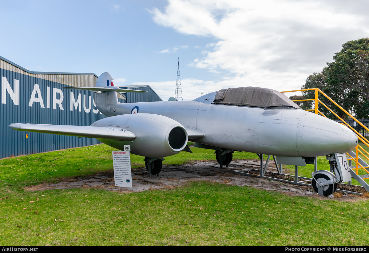 Aircraft Photo of A77-707 | Gloster Meteor T7 | Australia - Air Force | AirHistory.net #846874