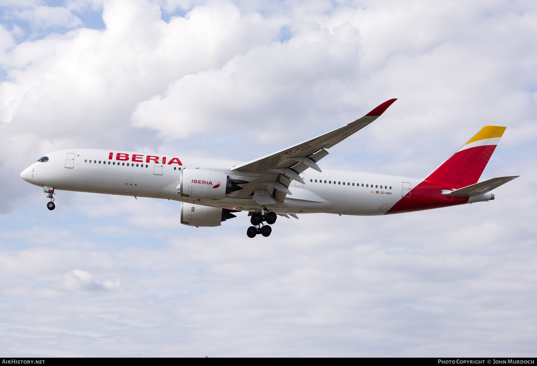 Aircraft Photo of EC-OAV | Airbus A350-941 | Iberia | AirHistory.net #846945