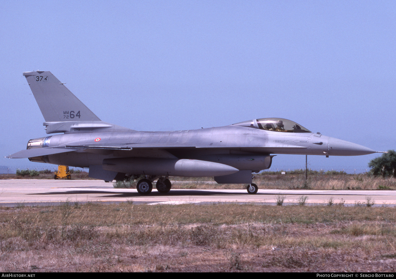 Aircraft Photo of MM7264 / 81-0713 | General Dynamics F-16A/ADF Fighting Falcon | Italy - Air Force | AirHistory.net #847010