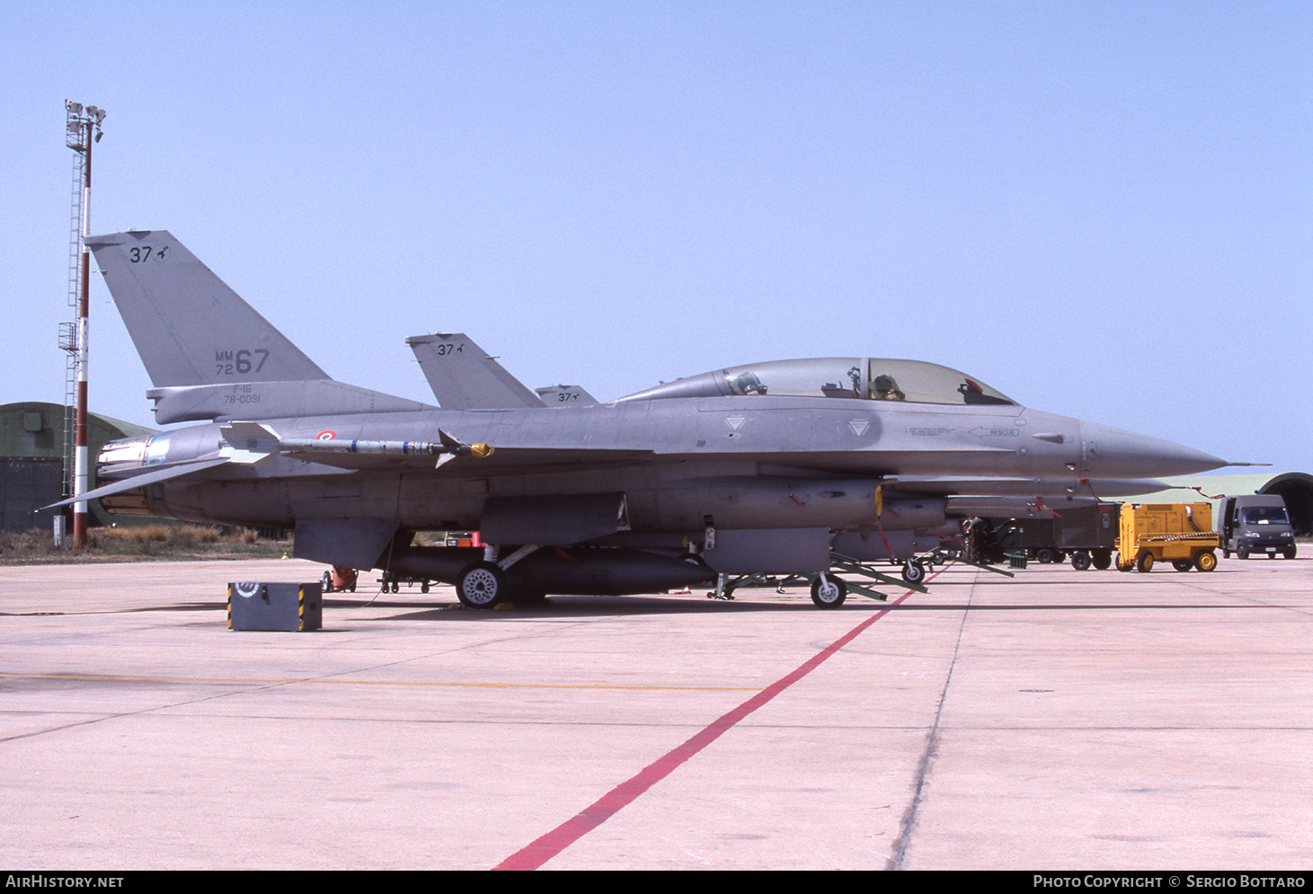 Aircraft Photo of MM7267 / 78-0091 | General Dynamics F-16B-2 Fighting Falcon | Italy - Air Force | AirHistory.net #847023