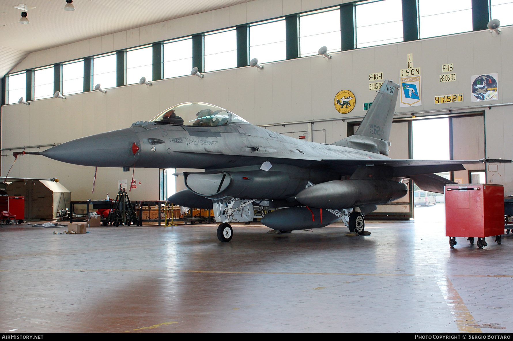 Aircraft Photo of MM7262 / 82-1005 | General Dynamics F-16A/ADF Fighting Falcon | Italy - Air Force | AirHistory.net #847031