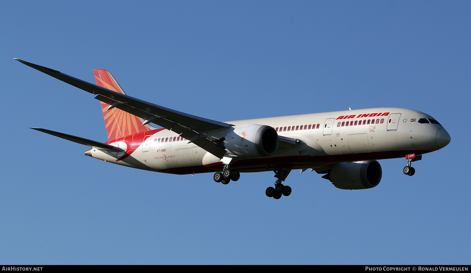 Aircraft Photo of VT-ANO | Boeing 787-8 Dreamliner | Air India | AirHistory.net #847225