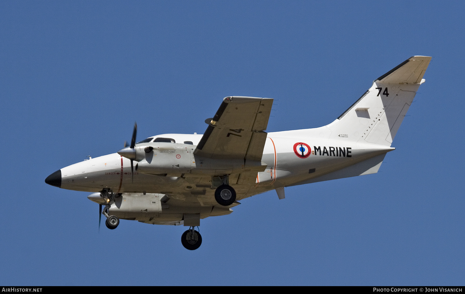 Aircraft Photo of 74 | Embraer EMB-121AN Xingu | France - Navy | AirHistory.net #847238