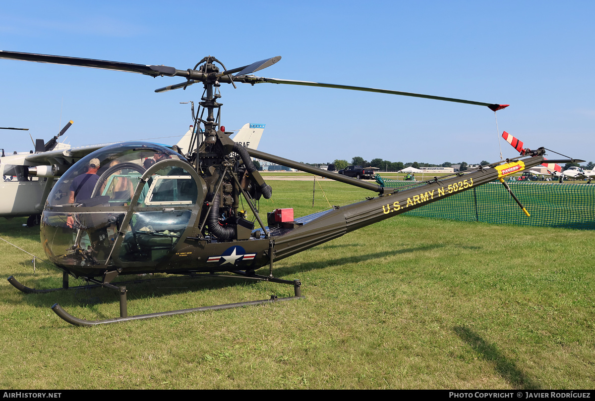 Aircraft Photo of N5025J | Hiller UH-12B | USA - Army | AirHistory.net #847319
