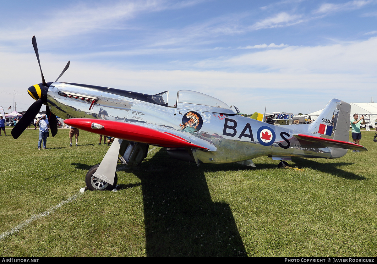 Aircraft Photo of N951HB / NL951HB / 9253 | North American P-51D Mustang | Canada - Air Force | AirHistory.net #847431