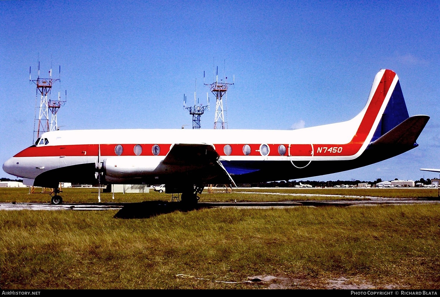Aircraft Photo of N7450 | Vickers 745D Viscount | Trans Florida Airlines - TFA | AirHistory.net #847460