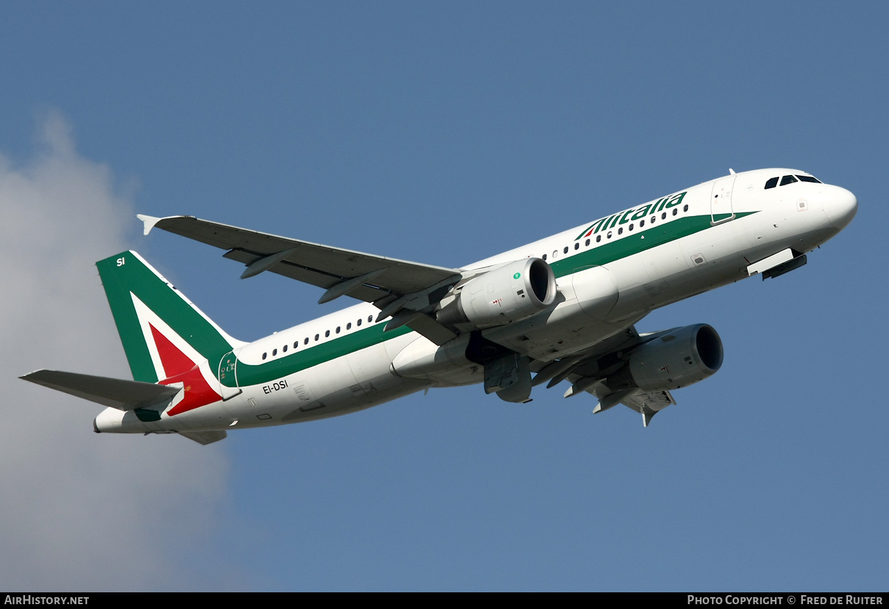 Aircraft Photo of EI-DSI | Airbus A320-216 | Alitalia | AirHistory.net #847597