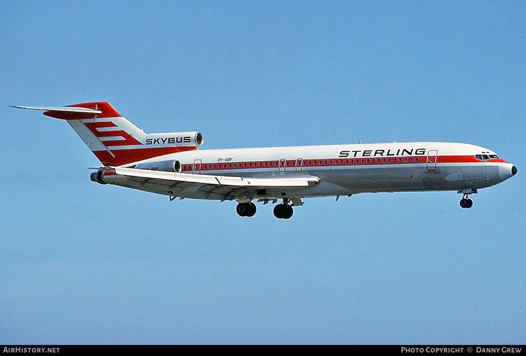 Aircraft Photo of OY-SBF | Boeing 727-2J4/Adv | Sterling Airways | AirHistory.net #847624