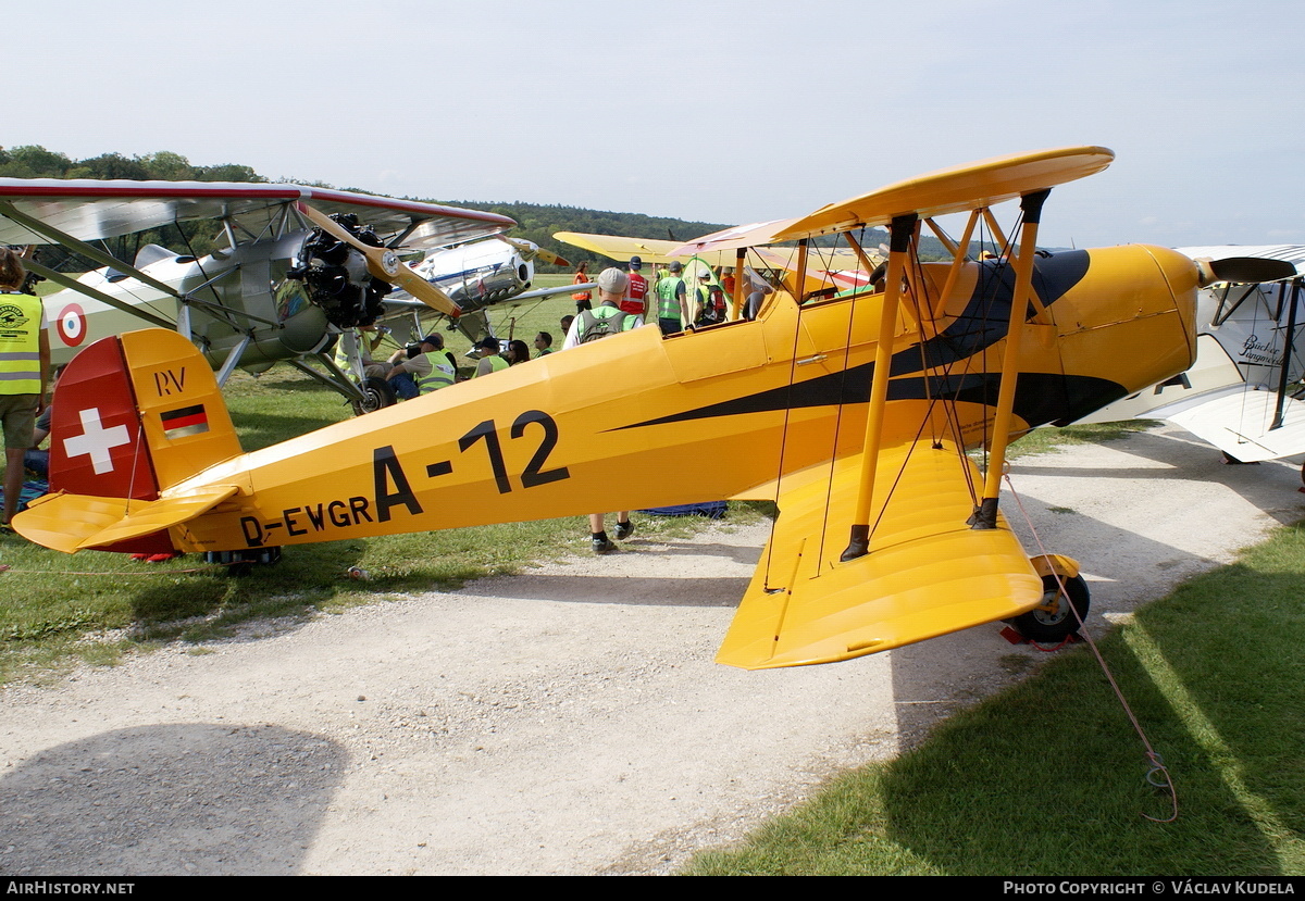Aircraft Photo of D-EWGR / A-12 | Bucker Bu-131B Jungmann | Switzerland - Air Force | AirHistory.net #847660