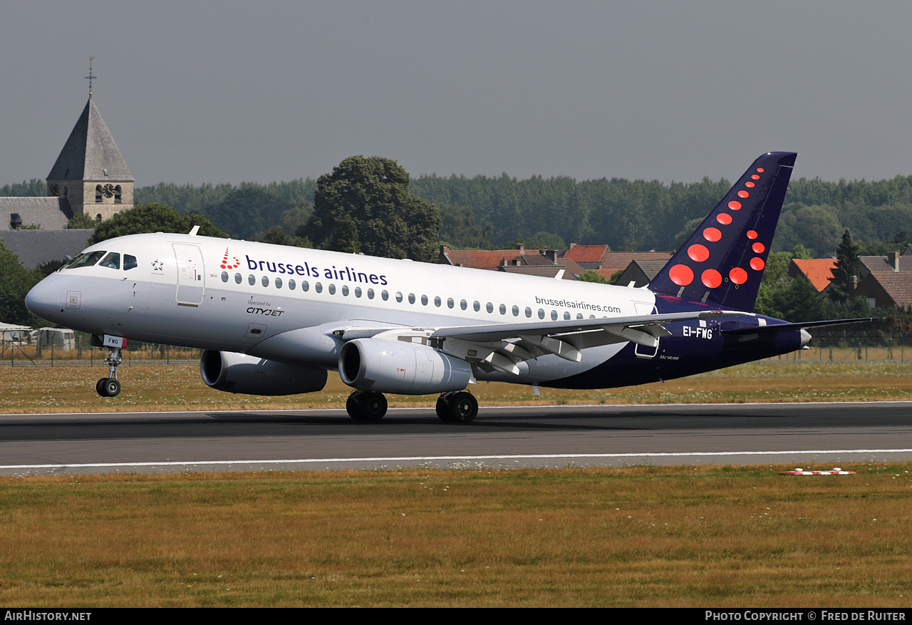 Aircraft Photo of EI-FWG | Sukhoi SSJ-100-95B Superjet 100 (RRJ-95B) | Brussels Airlines | AirHistory.net #847740
