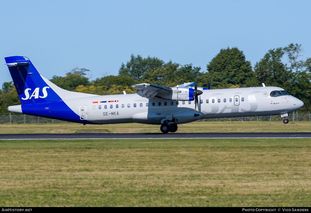 Aircraft Photo of SE-MKA | ATR ATR-72-600 (ATR-72-212A) | Scandinavian Airlines - SAS | AirHistory.net #847794