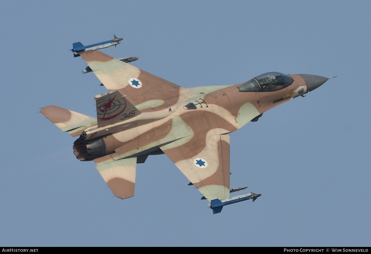 Aircraft Photo of 345 | General Dynamics F-16C Barak | Israel - Air Force | AirHistory.net #847921