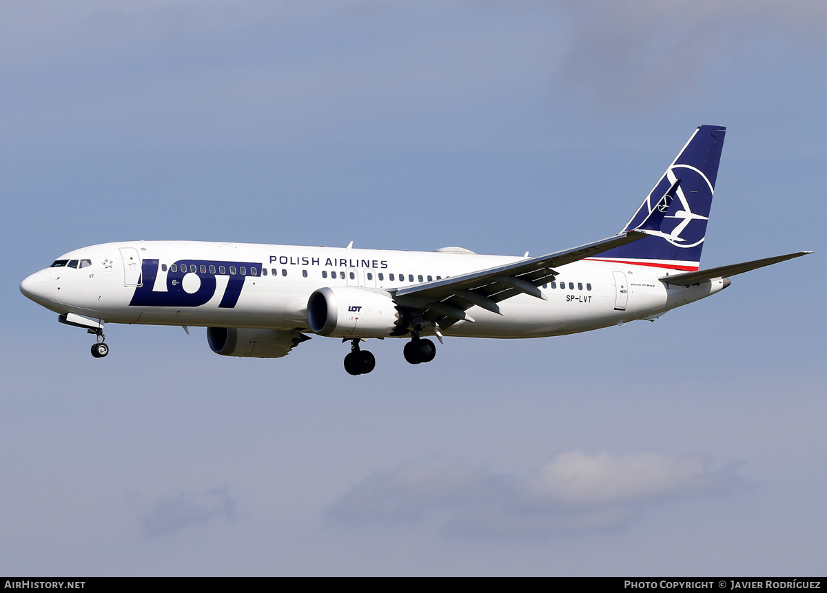 Aircraft Photo of SP-LVT | Boeing 737-8 Max 8 | LOT Polish Airlines - Polskie Linie Lotnicze | AirHistory.net #847928