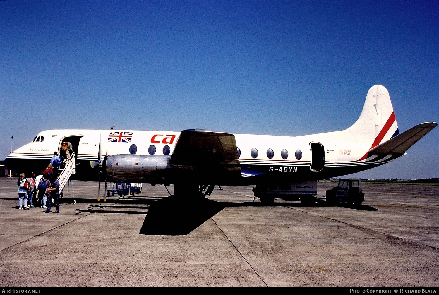 Aircraft Photo of G-AOYN | Vickers 806 Viscount | Capital Airlines | AirHistory.net #847944