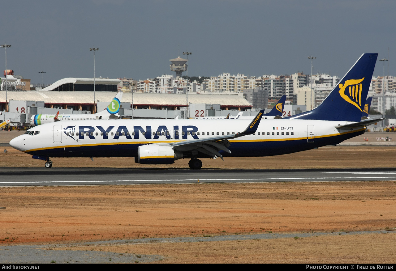 Aircraft Photo of EI-DYT | Boeing 737-8AS | Ryanair | AirHistory.net #847946