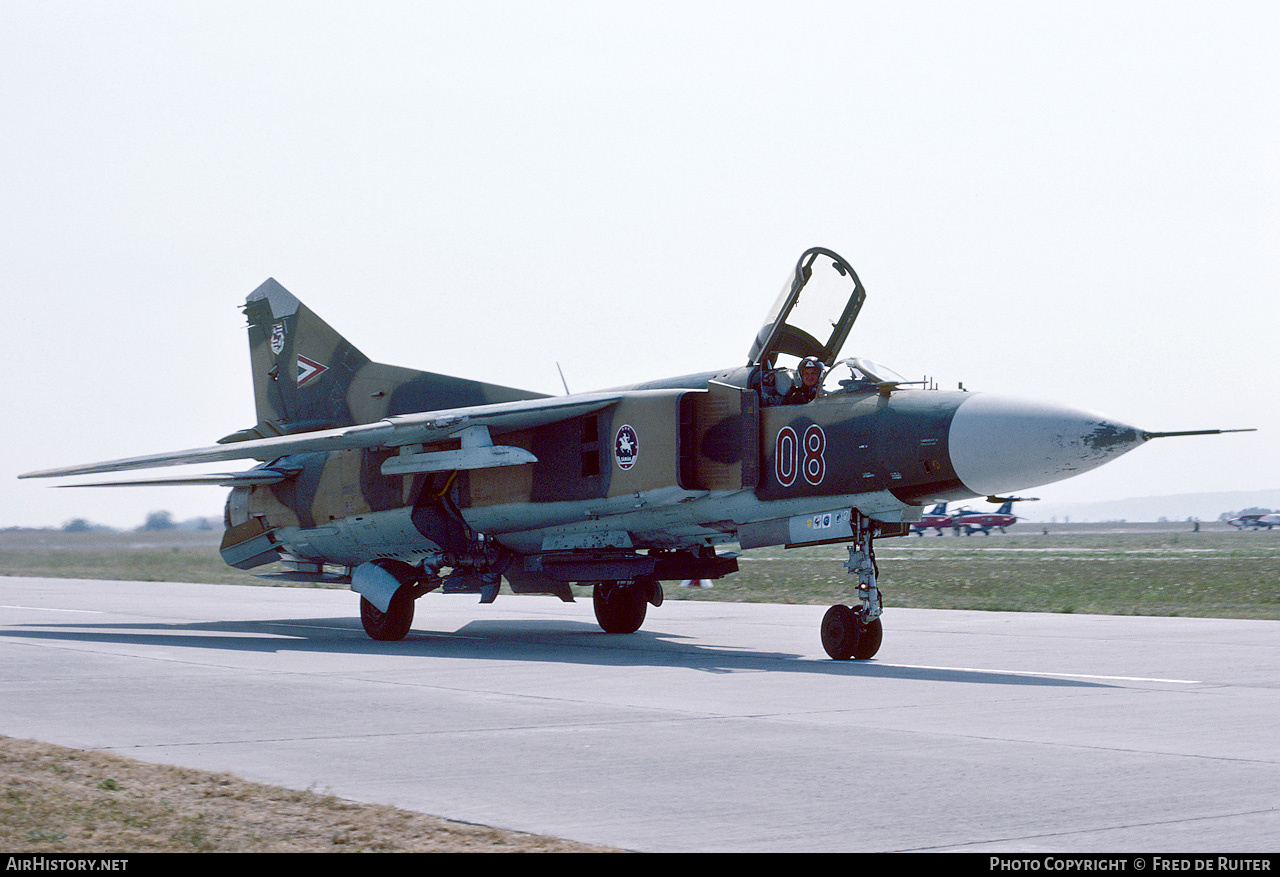 Aircraft Photo of 08 | Mikoyan-Gurevich MiG-23MF | Hungary - Air Force | AirHistory.net #847950