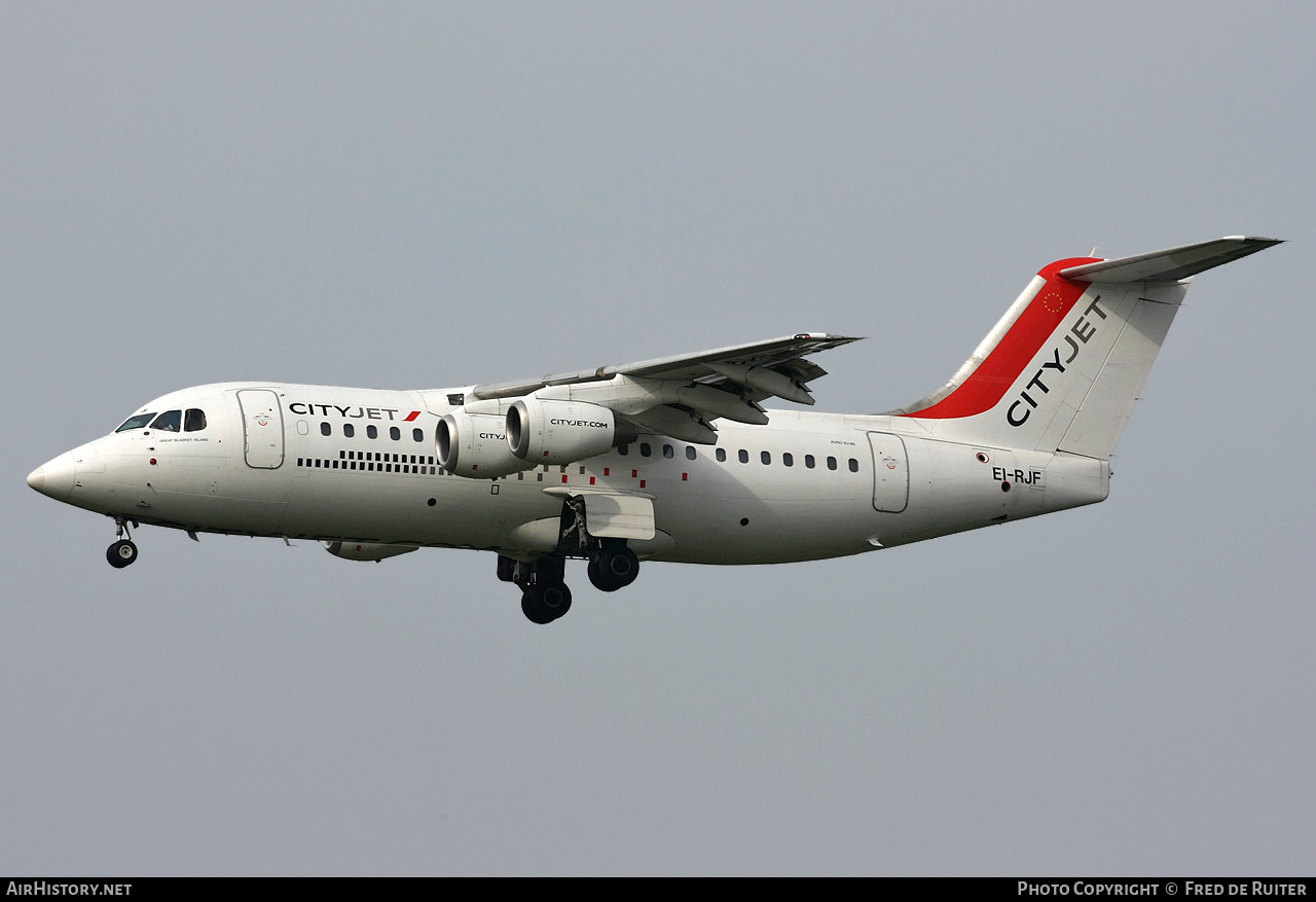 Aircraft Photo of EI-RJF | British Aerospace Avro 146-RJ85A | CityJet | AirHistory.net #847953