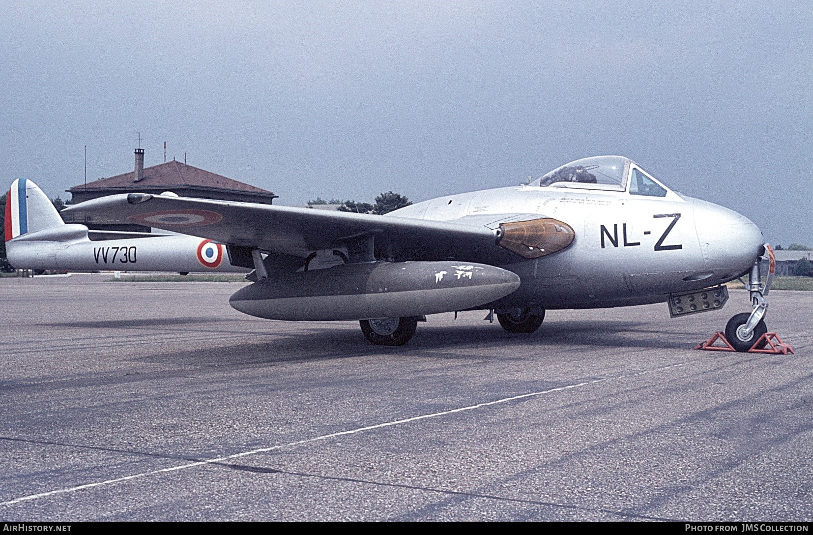 Aircraft Photo of VV730 | De Havilland D.H. 100 Vampire FB6 | France - Air Force | AirHistory.net #847962