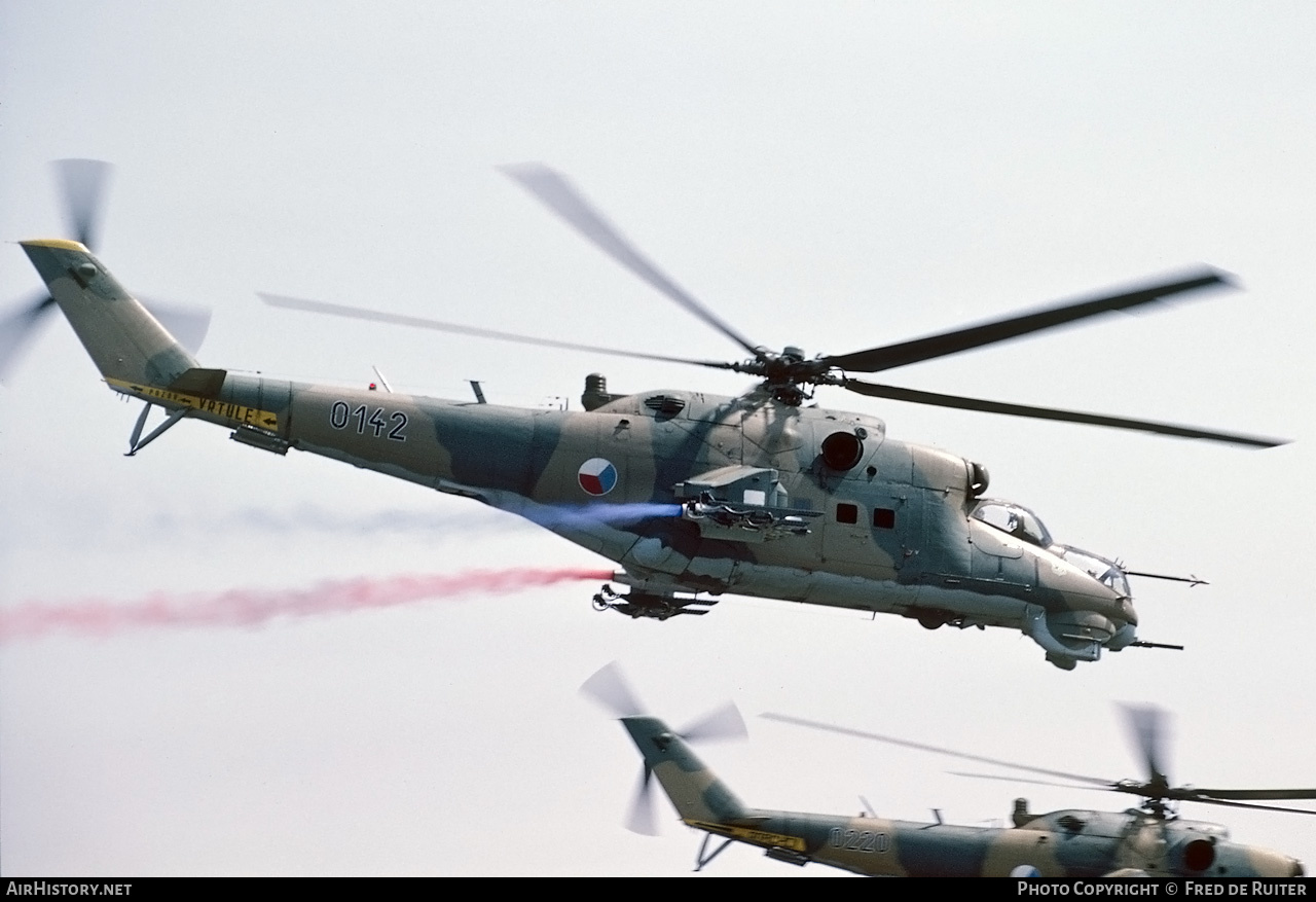 Aircraft Photo of 0142 | Mil Mi-24D | Czechoslovakia - Air Force | AirHistory.net #847965